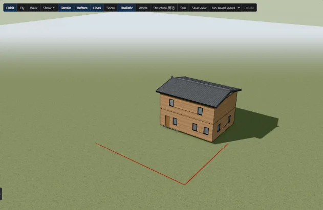 The house in 3D